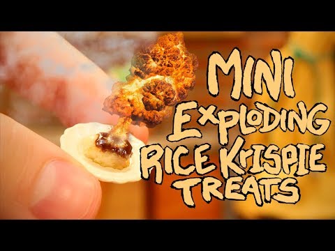 MINI (EXPLODING) RICE KRISPIE TREATS! - YouTube