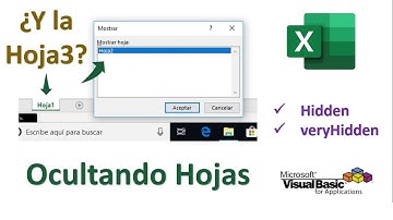 Macros Excel – VBA 1.- Ocultar Hojas Permanentemente (VeryHidden)