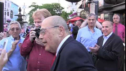 Candidate Cianci warmly greeted on Federal Hill