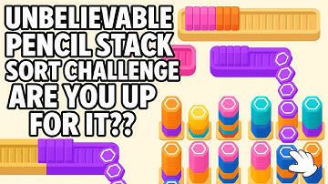 Pencil Stack Color Sort Game: Unlock This Insane New Level! 🎮