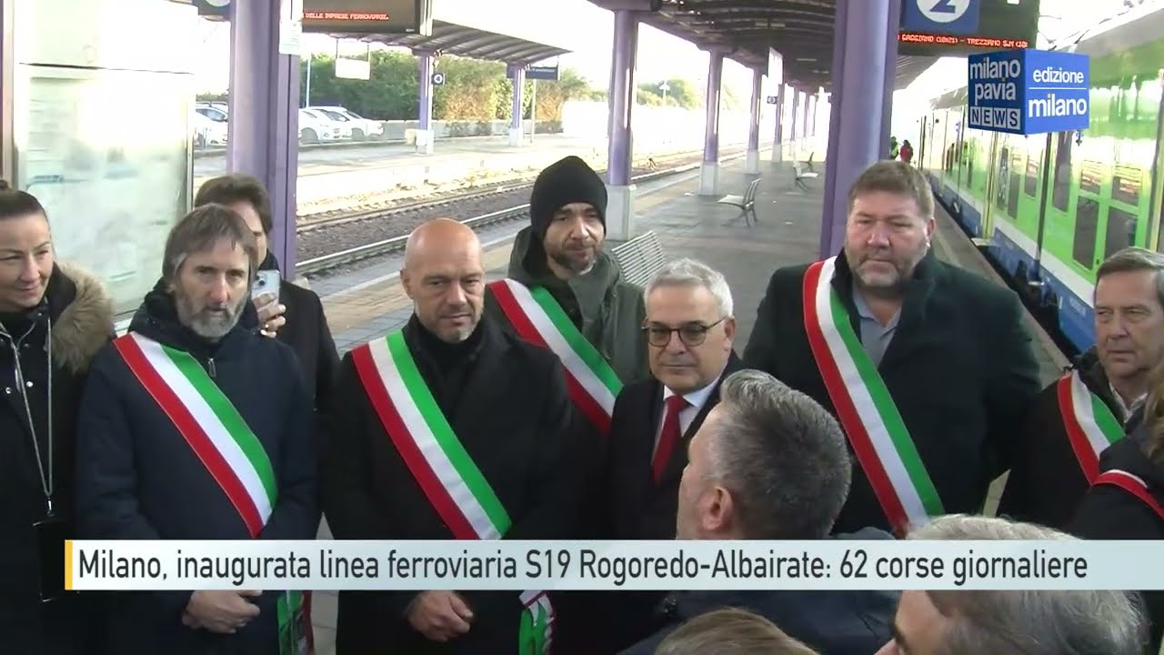 Milano, inaugurata la linea S19 Rogoredo-Albairate, che potenzia il servizio nella Cintura Sud