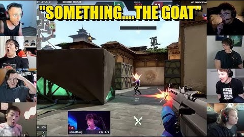 Valorant pros/streamers react to PRX Something