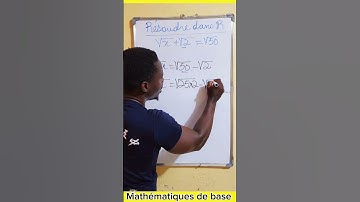 Équation avec racine carrée #mathematiques #equationsolving #equation