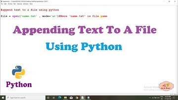 #24 Appending Text To A File Using Python | Python Tutorial For Beginners