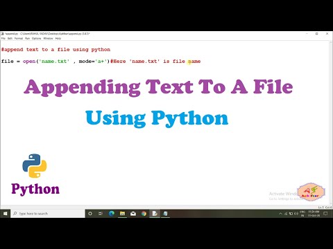 #24 Appending Text To A File Using Python | Python Tutorial For Beginners