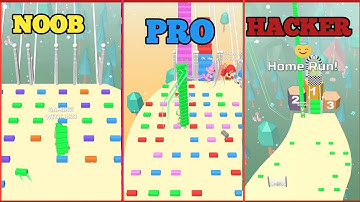 NOOB vs PRO vs HACKER in Bridge Race