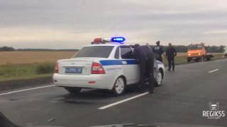 Последствия страшной аварии на трассе Омск – Новосибирск (10.09.2016)