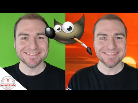 How to remove the green screen using Gimp