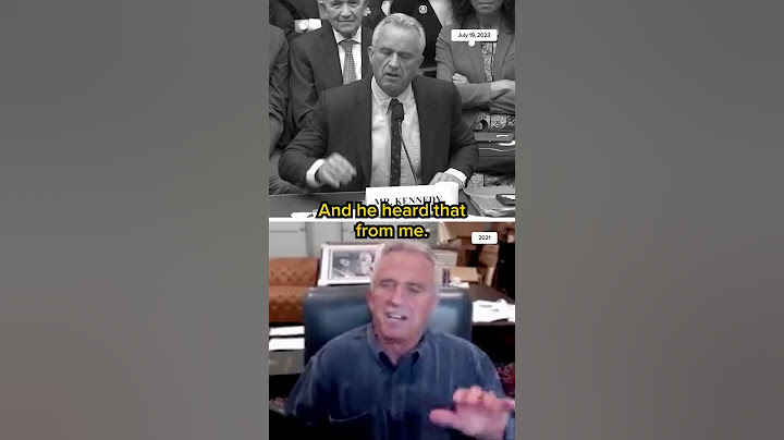 RFK Jr's flip flop testimony