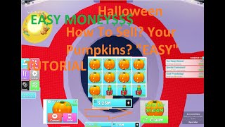 How To Sell Your Pumpkins? In Global Marketshop Tutorial Easy Easy Money - My Restaurant Roblox