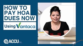How Homeowners Can Make  A Payment Online With Vantaca HOA Portal