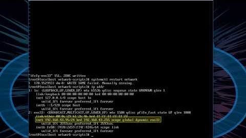 Enable network interface in CentOS 7 after installation