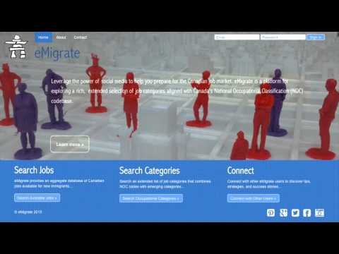 eMigrate: Aggregating Government Open Data for Enhanced Job Category Selection