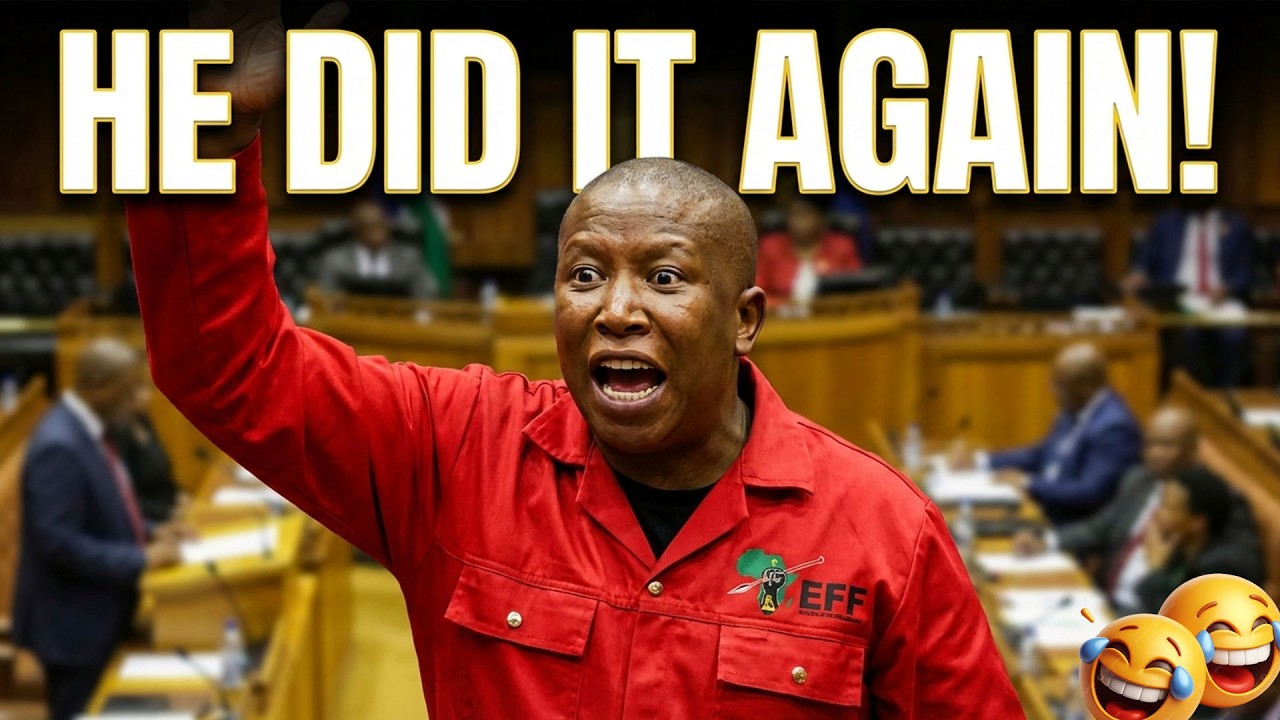 Когда Джулиус Малема превратил парламент в комедию 😂