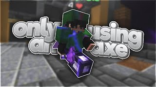 Minecraft Bedwars but I can ONLY USE an AXE..