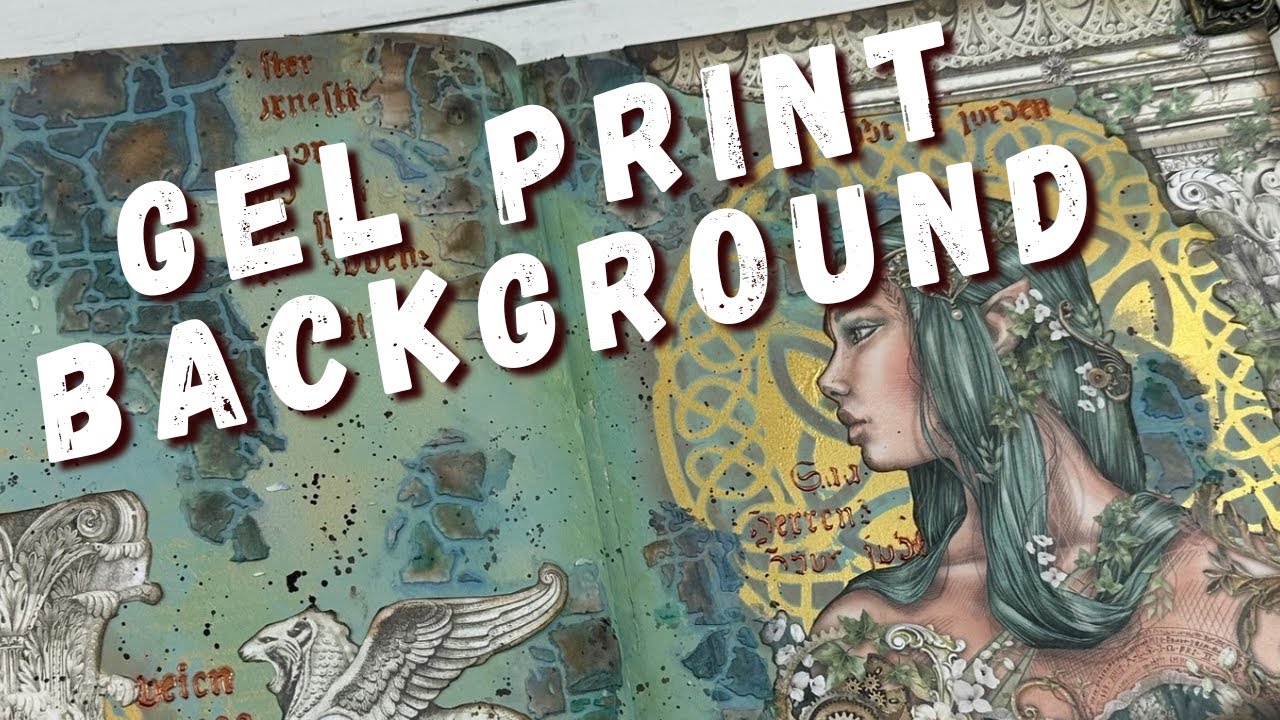 3-step Gel Plate Background For Journaling: Stamping With A Twist