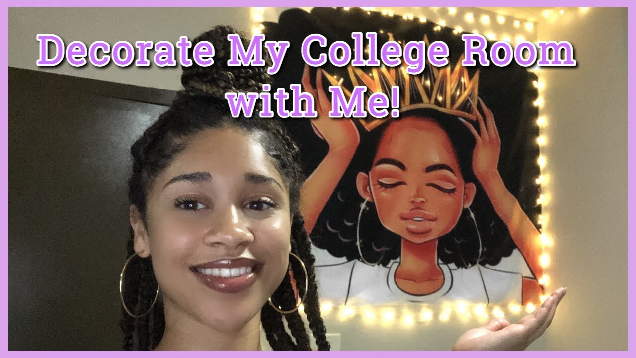 DECORATING MY COLLEGE APARTMENT College Room Decor Ideas Black Girl