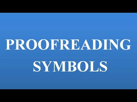 Commonly Used Proofreading