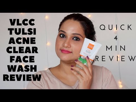 VLCC Tulsi Acne Clear Face Wash Review | Face wash for acne, pimple | Monica Sumant