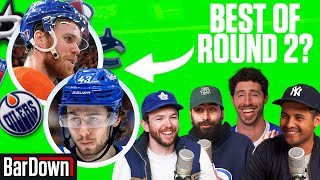 RANKING THE SECOND ROUND MATCHUPS OF THE STANLEY CUP PLAYOFFS | BarDown Podcast