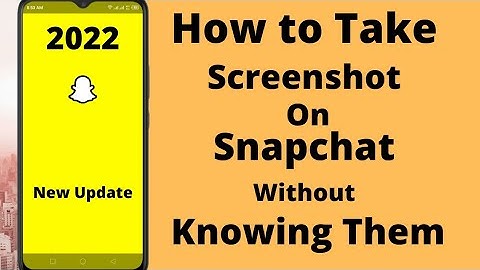 How to Take Screenshot on Snapchat Without Them Knowing 2022|Take Secret Screenshot on Snapchat|2022