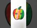 Apple colour drawing #shortsfeed #trendingshorts #vir#art