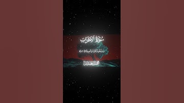 سورة الأحزاب|41-43|القارئ:#محمد_اللحيدان #قران #quran  #قران_كريم #تلاوة#تلاوة_هادئة#آية#تلاوة_خاشعة