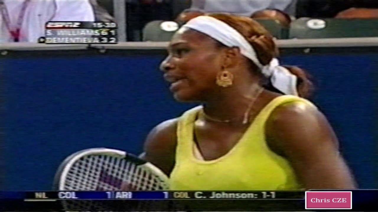 Serena Williams vs. Elena Dementieva 2004 LA SF highlights