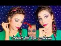 Affordable india wedding guest makeup tutorial colourful eye makeup minnat roy