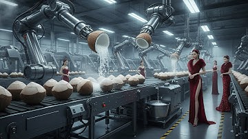 Unbelievable Coconut Jelly Production: A Look Inside a Huge Factory