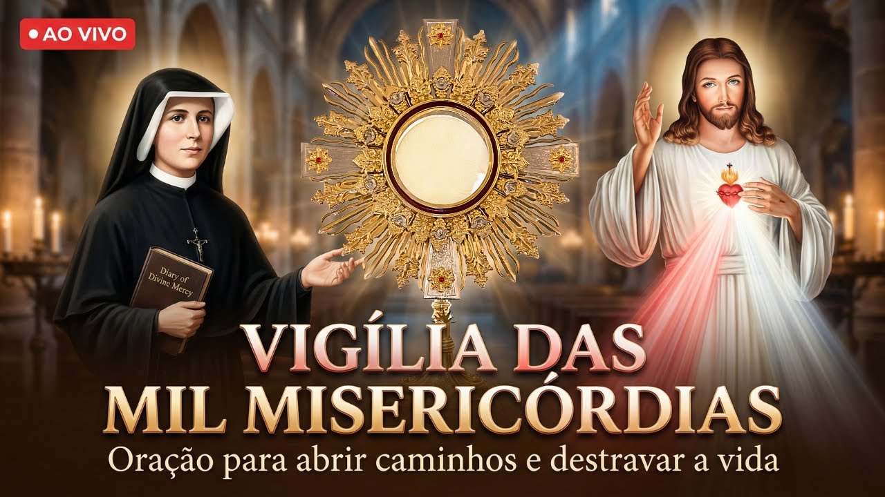 Terço da Misericórdia ao vivo - Quaresma da Igreja 2026 - Vigília de Oração Por Cura e Libertação