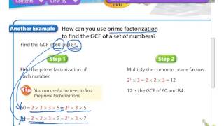 Math 5-3 Greatest Common Factor