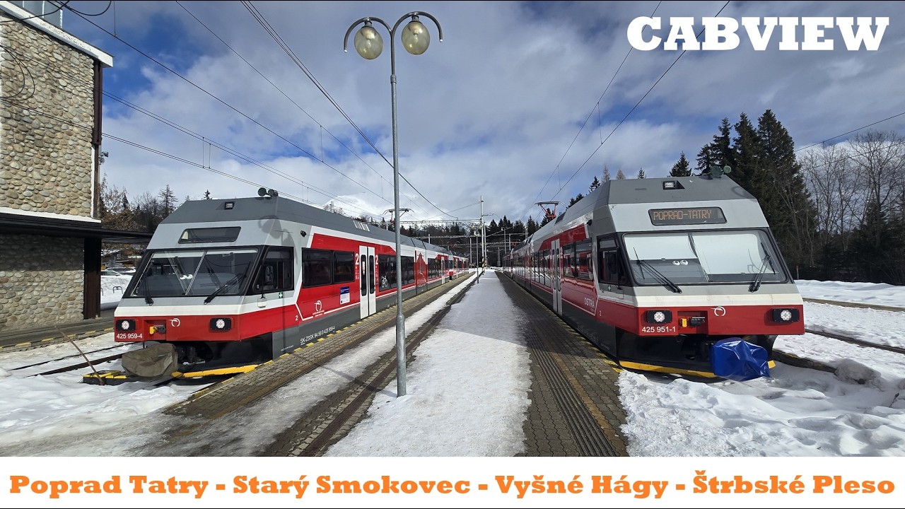 CABVIEW 183 : Poprad Tatry - Starý Smokovec - Vyšné Hágy - Štrbské Pleso