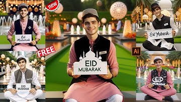 New Style Eid Mubarak AI Photo Editing|Eid Mubarak AI Photo kaise banaye|Bing AI