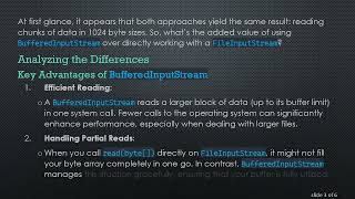 Understanding the Differences Between BufferedInputStream and FileInputStream with Configured Size