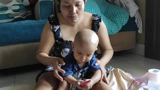 Baby Bhim Bald With Mom Happy