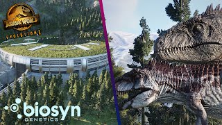 BIOSYN SANCTUARY RECREATED IN JURASSIC WORLD EVOLUTION 2 | Jurassic World Evolution 2 park build