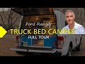 Ford Ranger 2015 Truck Bed Camper Shell For Two, Walk Around And Tour.