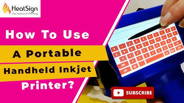 Here HeatSign Showing How To Use Portable Hand Held Inkjet Printer
