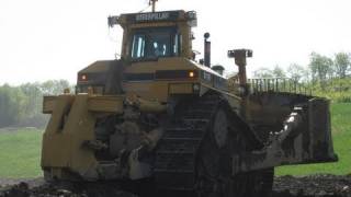 Caterpillar D10N & D11R Ripping Overburden