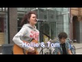 Hollie & Tom - The man who can't be moved(The Script cover) Leeds city centre