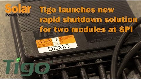 Tigo launches new rapid shutdown solution for two modules at SPI