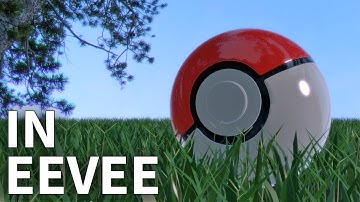 Making the PokeBall in EEVEE - Blender 2.8