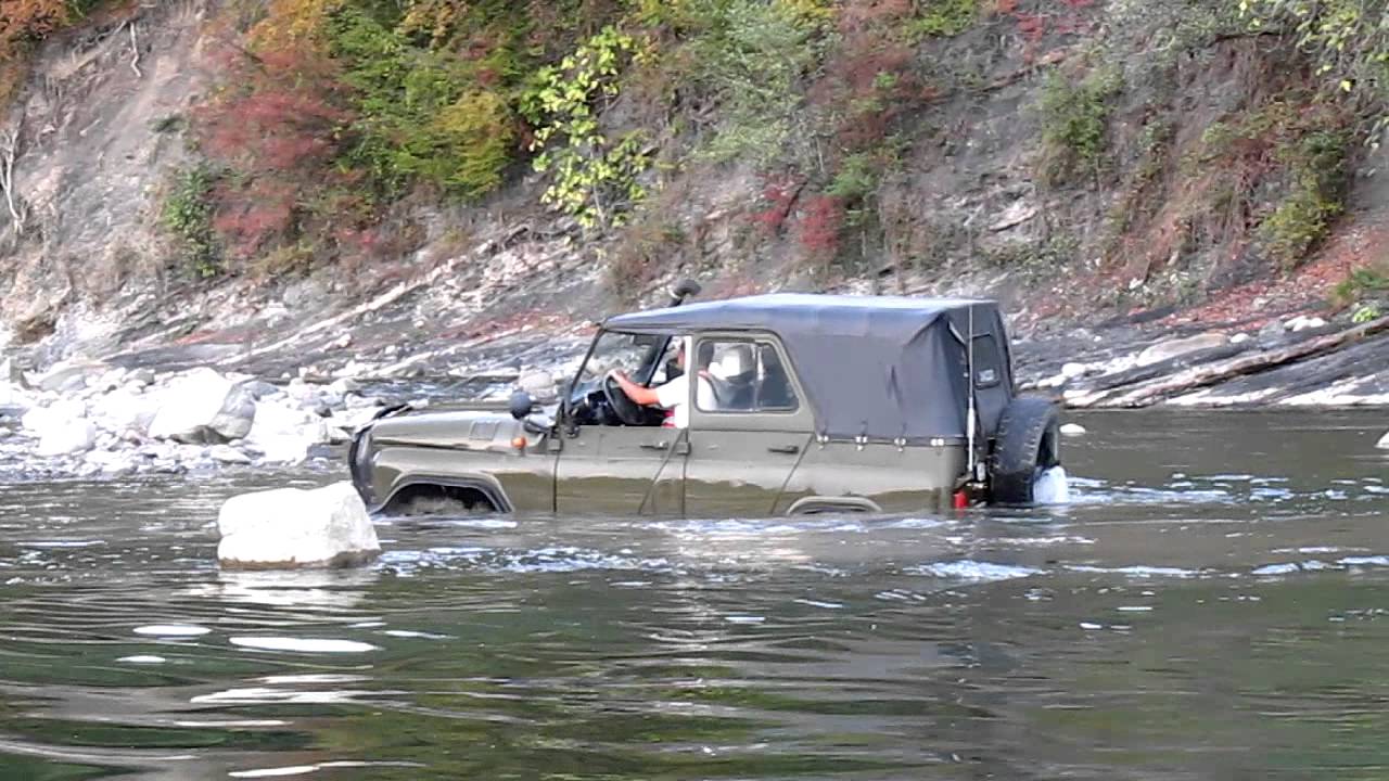 Уаз-бобик р.Сочинка - YouTube