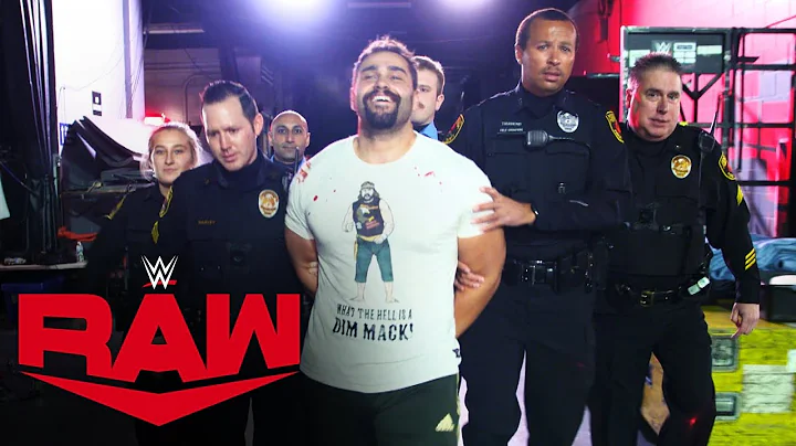 Rusev is taken away from Raw in handcuffs: Raw Exclusive, Nov. 25, 2019