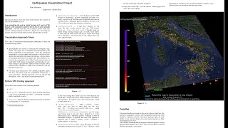 Earthquakes in Italy between 2012 and 2014 : Dynamic Visualisation with Python VTK Toolkit