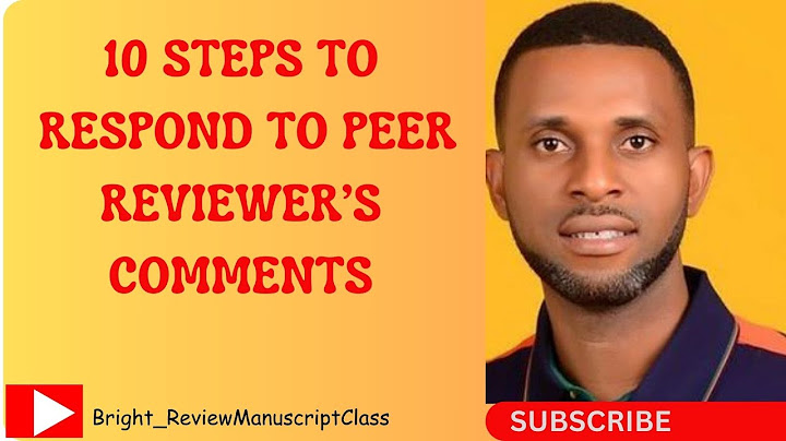 How to answer the reviewers comments năm 2024