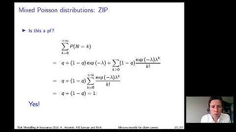 2019 01 16 Risk modelling in insurance   Part I   Mixtures of Poisson