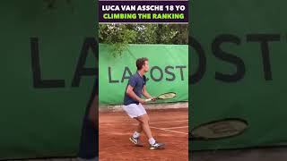 LUCA VAN ASSCHE ALREADY 86th AT 18 YO #tennis #shorts