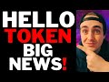 Hello labs big news  hello labs token about to explode  hello labs great update